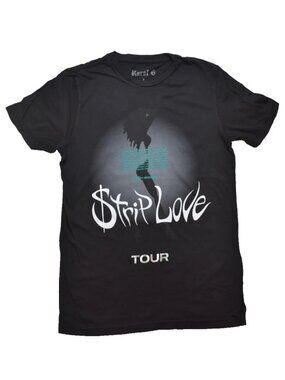 Karol G Strip Love Tour Silhouette Print Adult Black Tour Shirt New Small